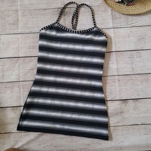 LULULEMON power Y black and white tank top 4